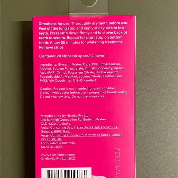 hismile Pap+ Teeth Whitening Strips - 28 strips - Picture 3 of 6